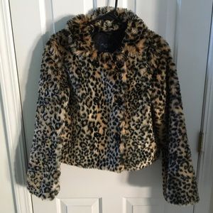 American Eagle Outfitters Animal Print Jacket XS
